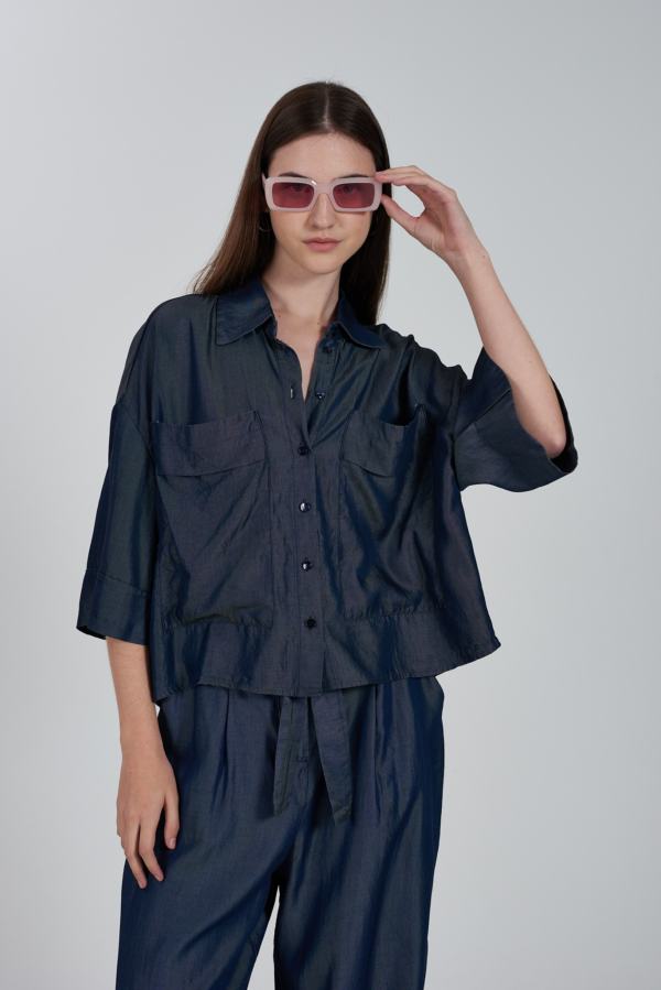 Denim πουκάμισο
