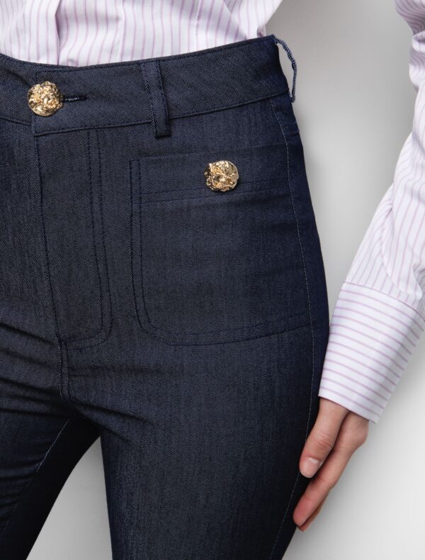 Bootcut παντελόνι σε denim όψη - Image 4