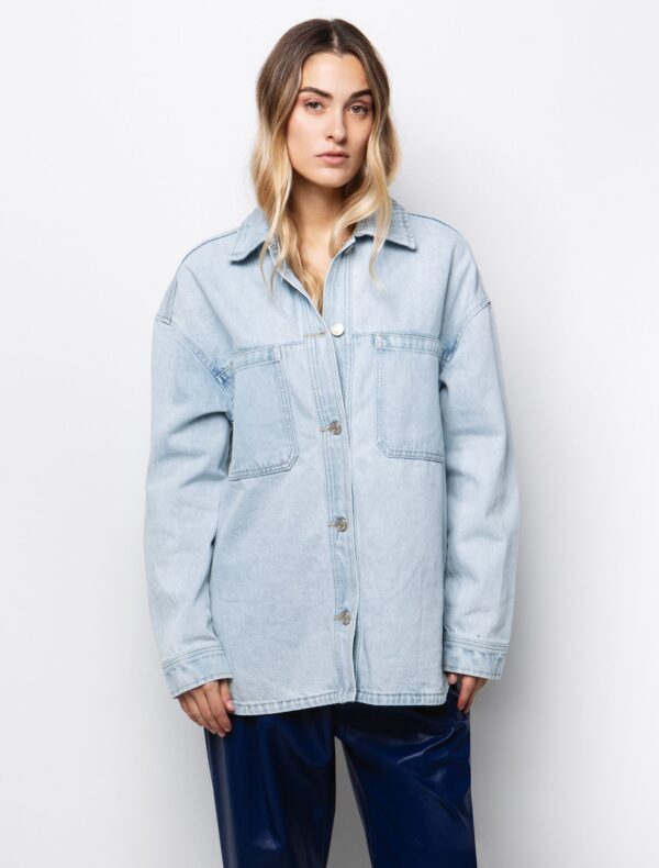 Denim πουκάμισο με τσέπες