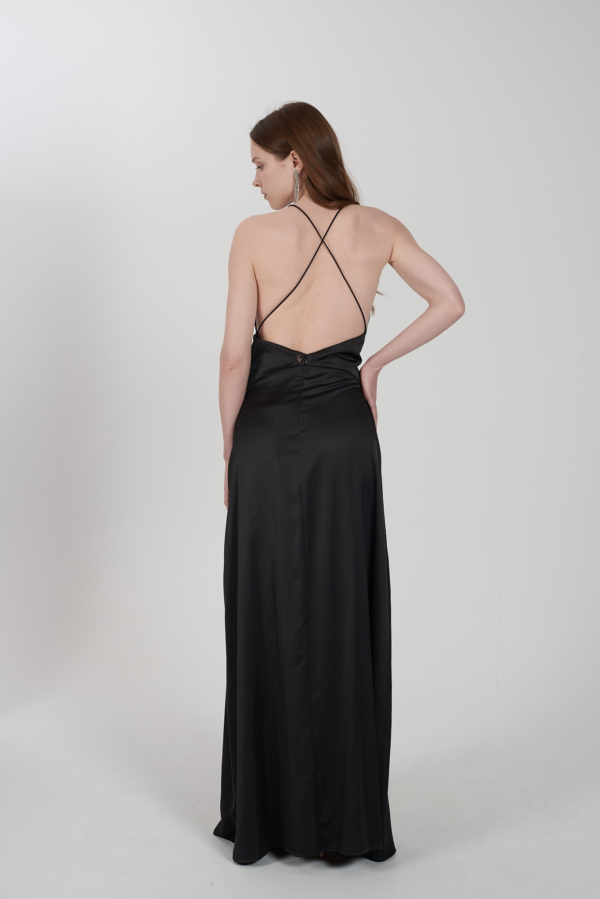 Satin maxi φόρεμα - Image 2
