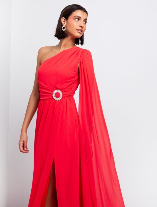 One shoulder maxi φόρεμα - Image 3