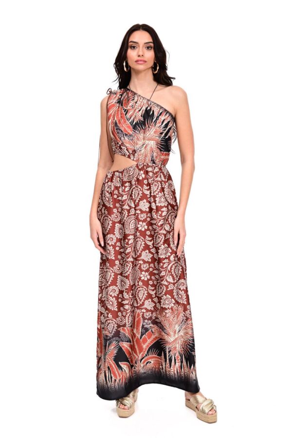 One shoulder φόρεμα με cut out