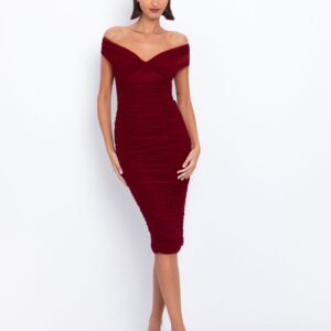 Tulle φόρεμα με σούρες