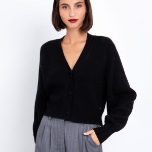 Πλεκτή ζακέτα rib