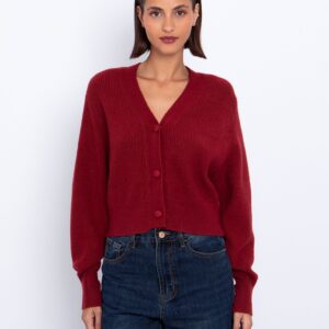 Πλεκτή ζακέτα rib