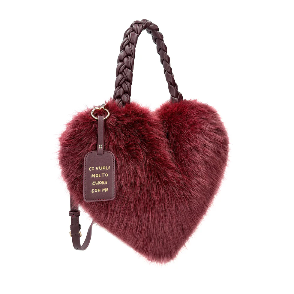 Bordeaux heart handbag - Image 3