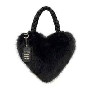 Black heart handbag