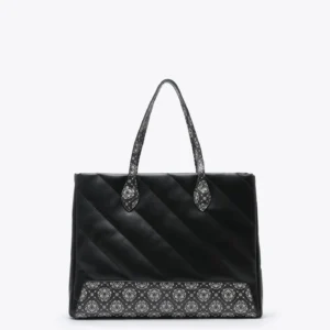 Τσάντα ώμου puffer με τύπωμα