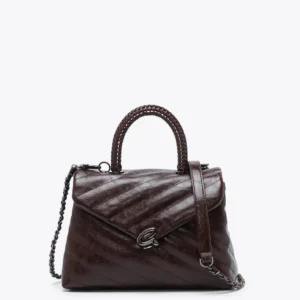 Τσαντάκι χιαστί με χερούλι & ραφές