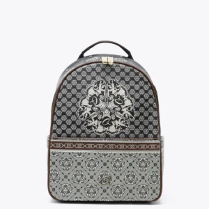 Σακίδιο πλάτης με τύπωμα πεταλούδα & διπλό φερμουάρ