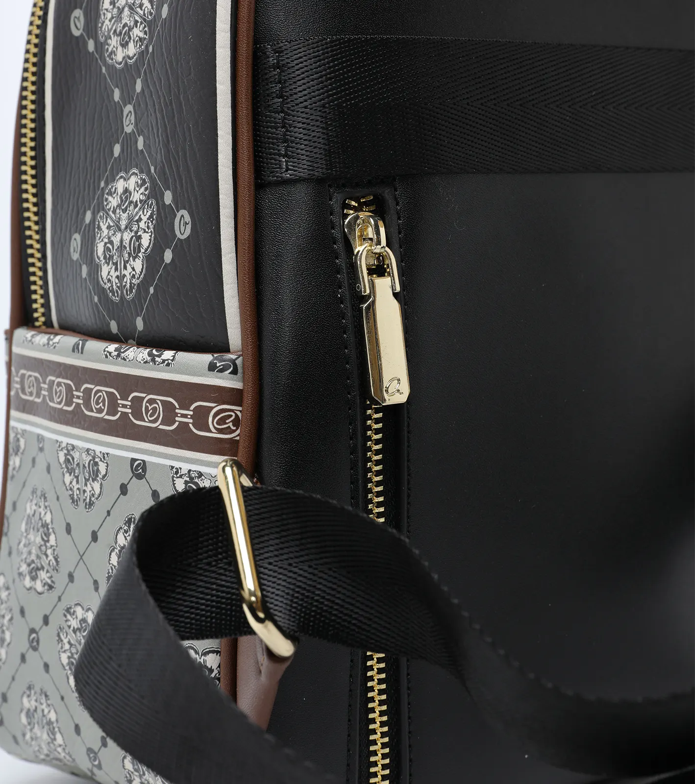 Σακίδιο πλάτης με τύπωμα πεταλούδα & διπλό φερμουάρ - Image 3