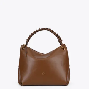 Τσάντα  ώμου με πλεγμένο χερούλι