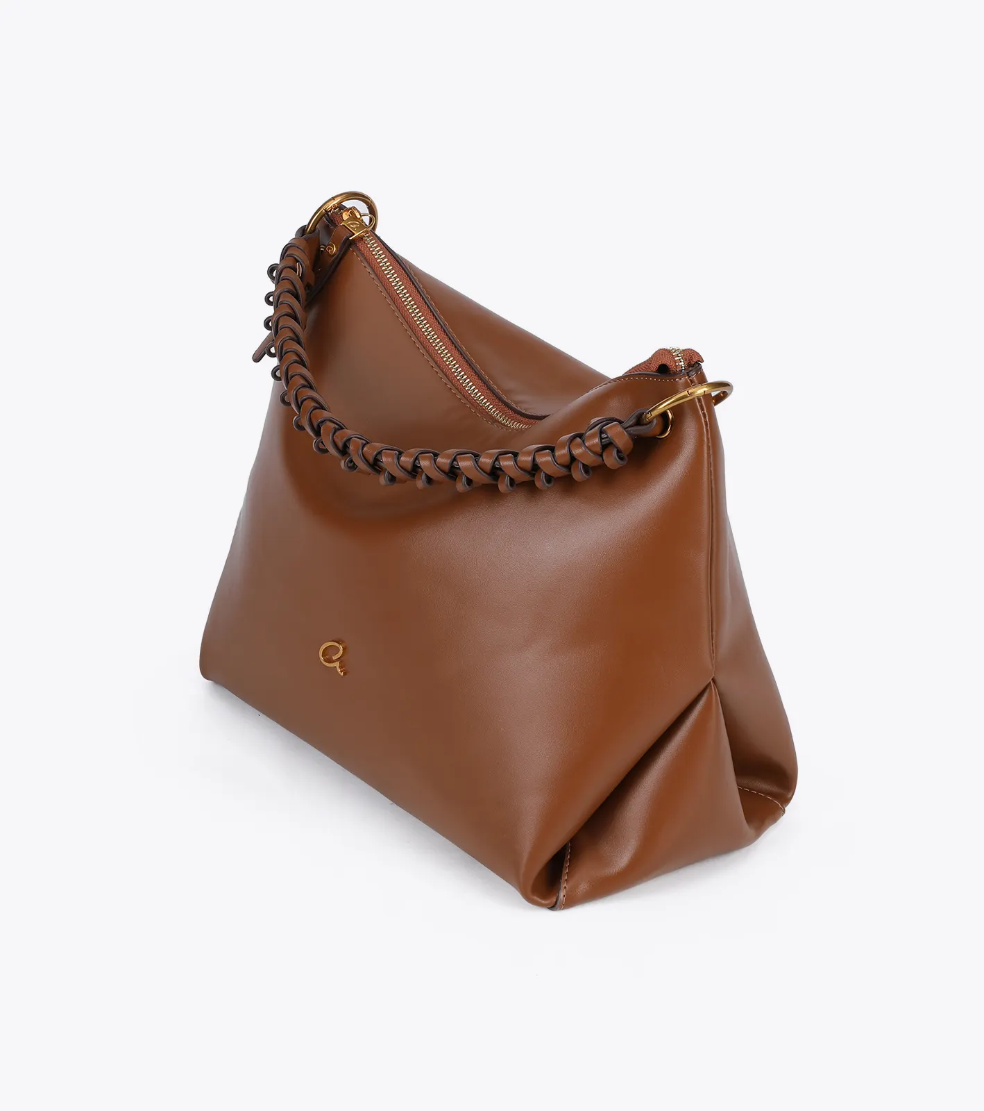 Τσάντα ώμου με πλεγμένο χερούλι - Image 4