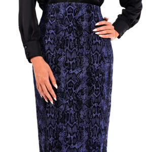 Τζην φούστα με velvet snake print