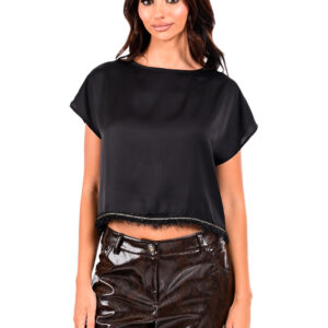 Satin crop top