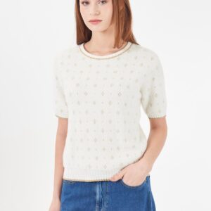 Κοντομάνικο πλεκτό μοχέρ