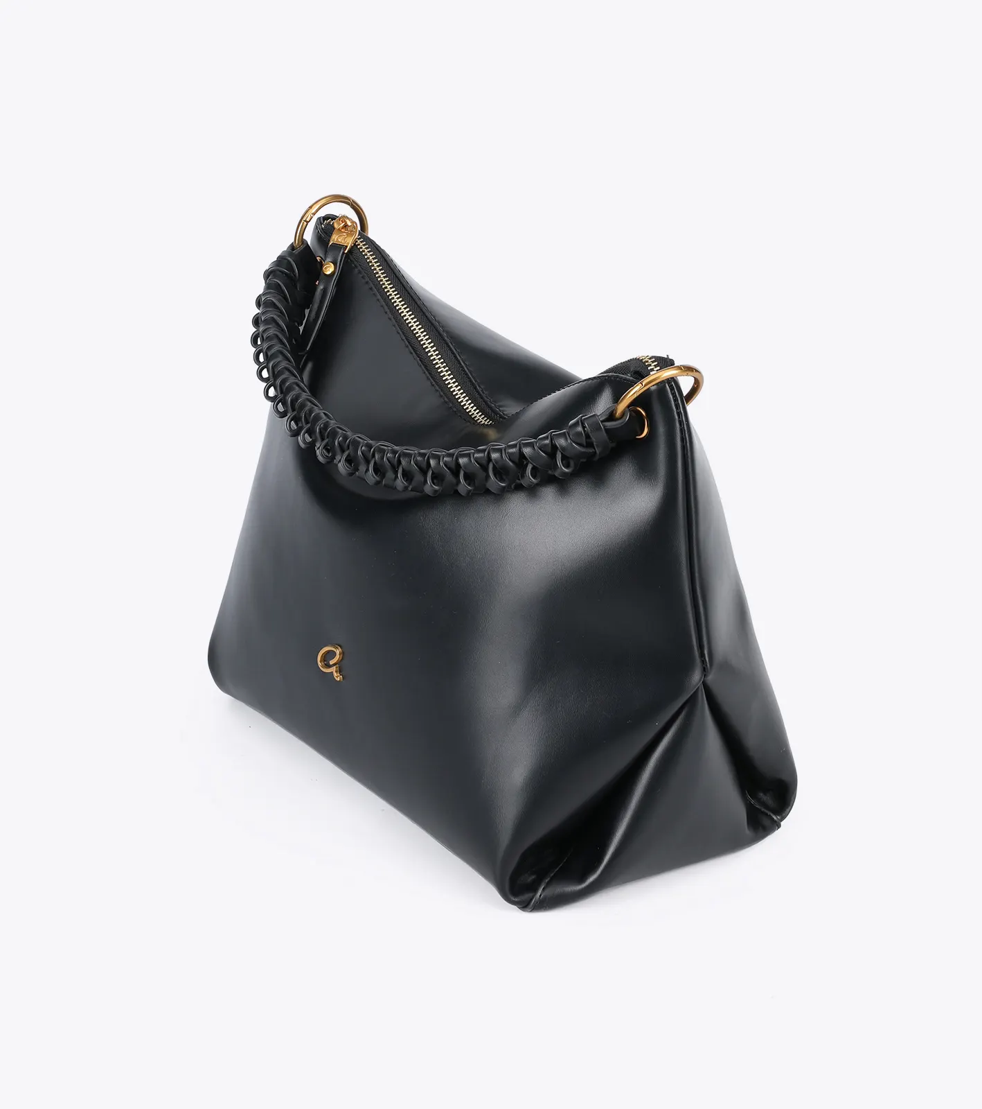 Τσάντα ώμου με πλεγμένο χερούλι - Image 3