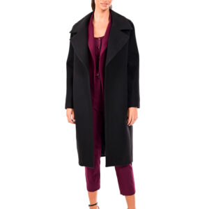 Tailored oversize μαύρο παλτό