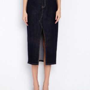 Jean midi φούστα