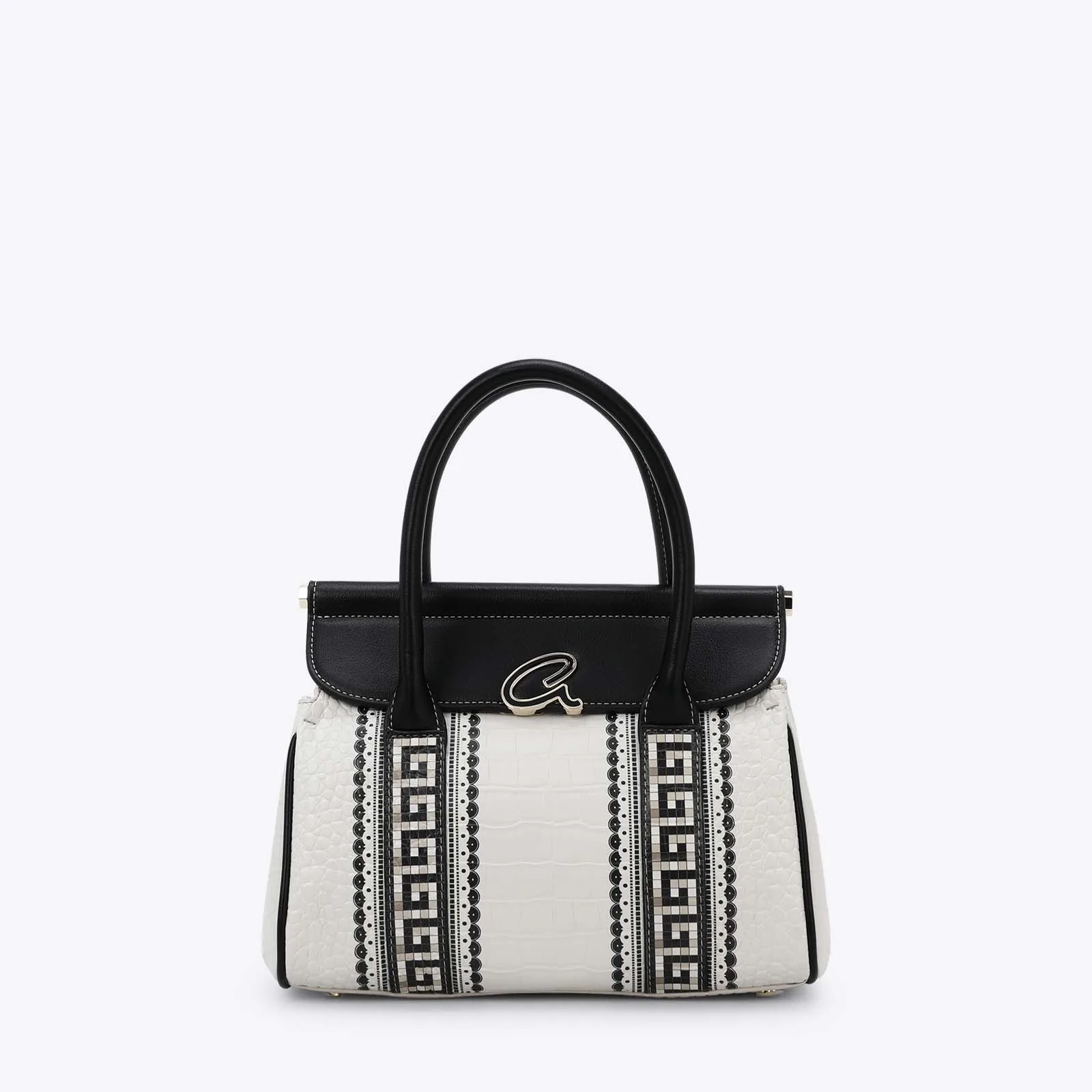 Τσάντα χειρός Daraia με μωσαϊκό τύπωμα