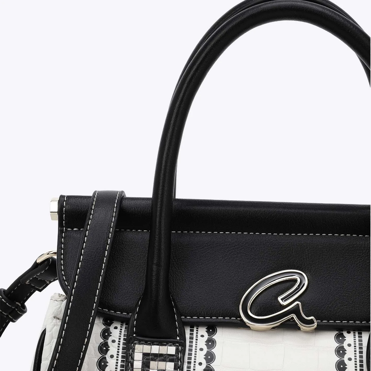 Τσάντα χειρός Daraia με μωσαϊκό τύπωμα - Image 3