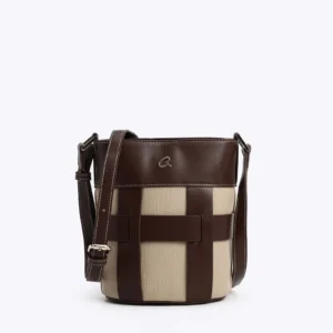 Τσάντα χιαστί με συνδυασμό χρωμάτων