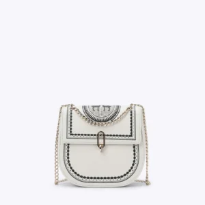 Τσάντα χιαστί με καπάκι & τύπωμα ελάφι