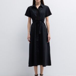 Σεμιζιέ φόρεμα ποπλίνα