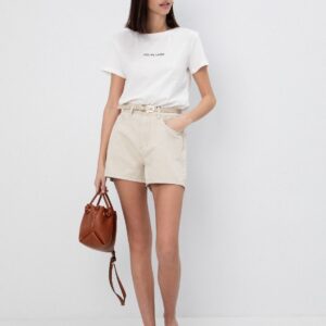 Jean shorts με τσέπες
