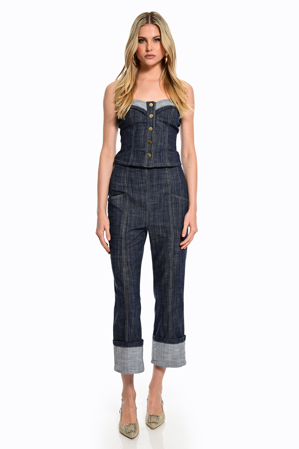 High waisted παντελόνι τζην - Image 3