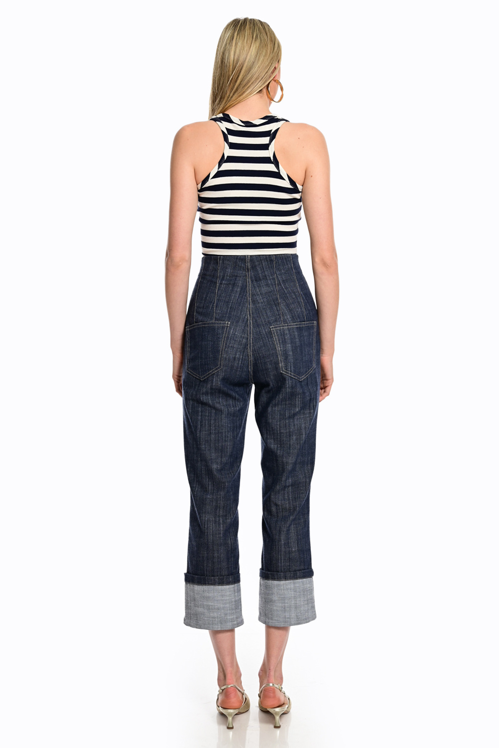 High waisted παντελόνι τζην - Image 4