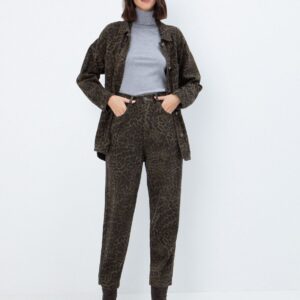 Moms fit τζιν animal print