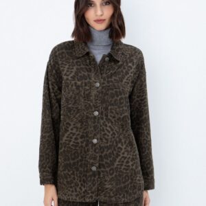 Τζιν jacket animal print