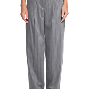 Γκρι ριγέ tailored παντελόνι