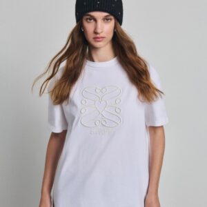 T-shirt staff με κέντημα